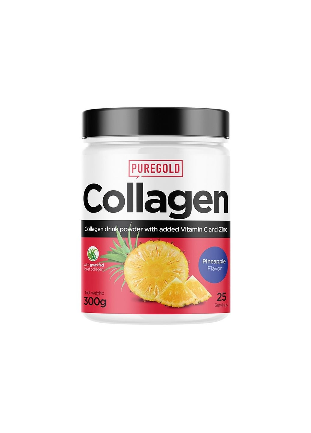 Препарат для суглобів та зв'язок Collagen, 300 грам Ананас Pure Gold Protein (293481870)