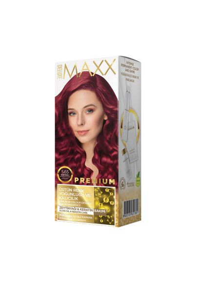 Краска для волос 5.65 Гранатово-красный 50 мл+50 мл+10 мл Maxx Deluxe (284722520)