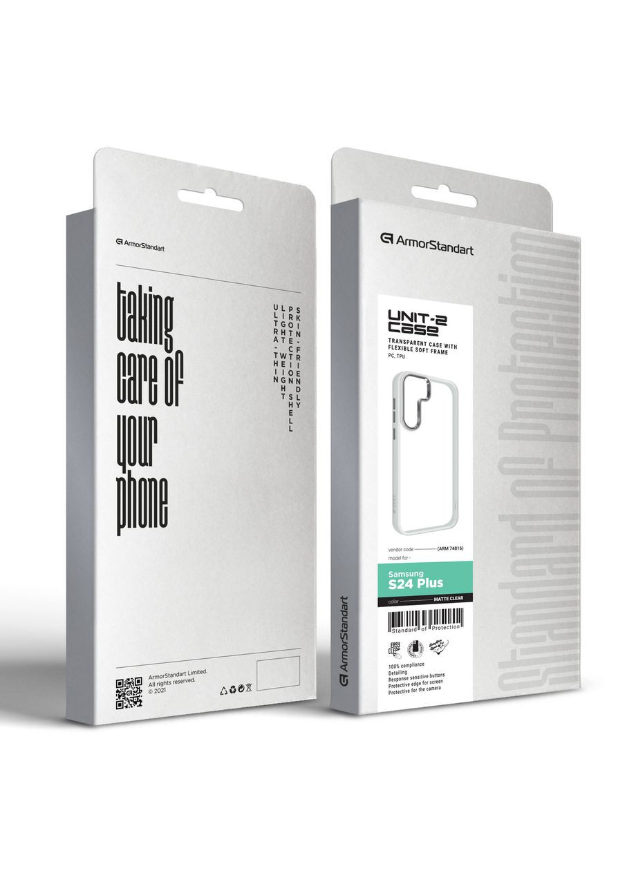Чехол UNIT2 для Samsung S24 Plus Matte Clear (ARM74816) PTR ArmorStandart (327889917)