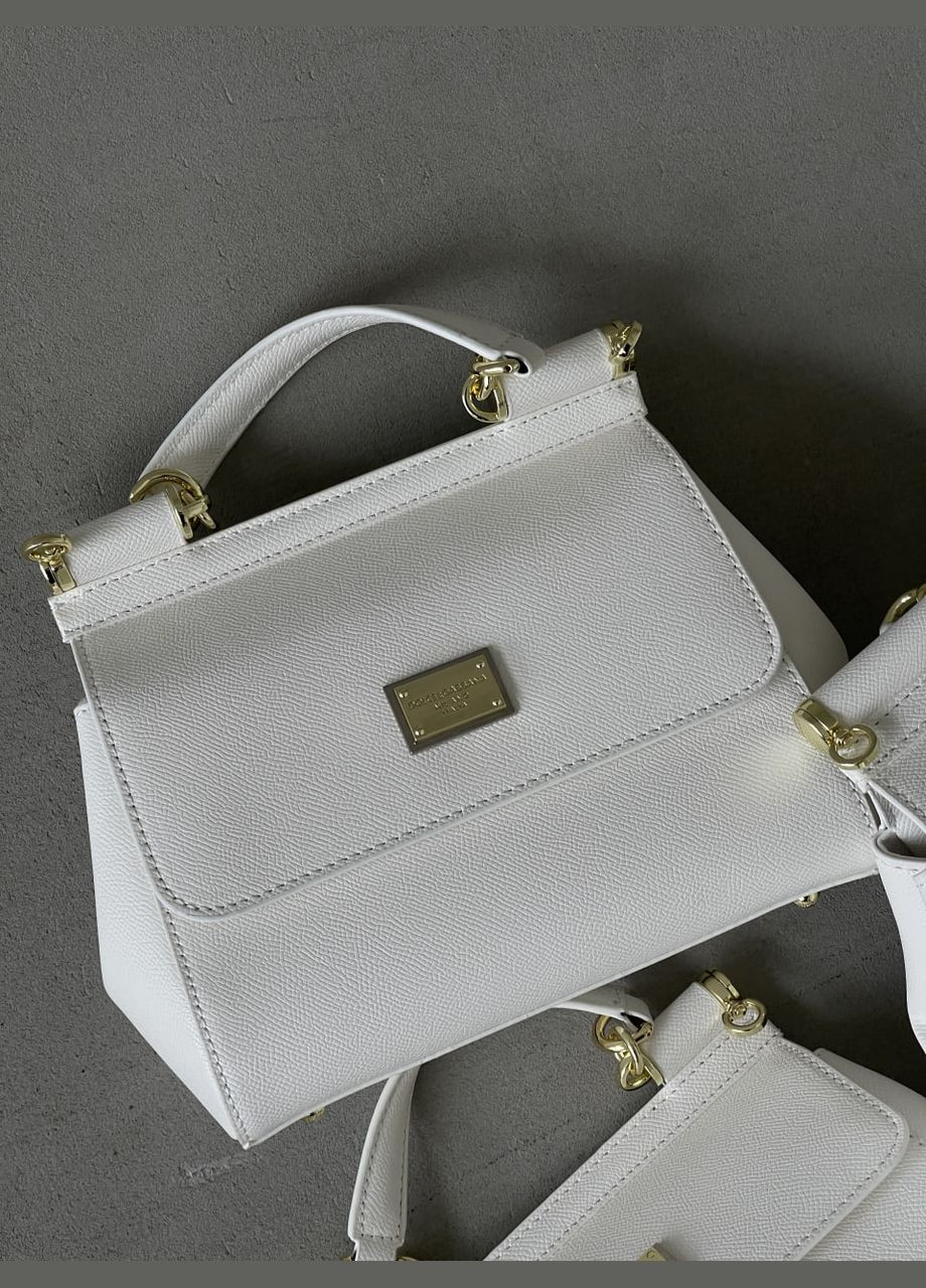 Сумка Дольче Габана Sicily Medium - Premium білий 21cm No Brand (322394116)