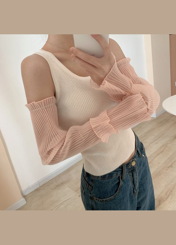 Плиссированные нарукавники митенки (арт.7048) No Brand (347617074)