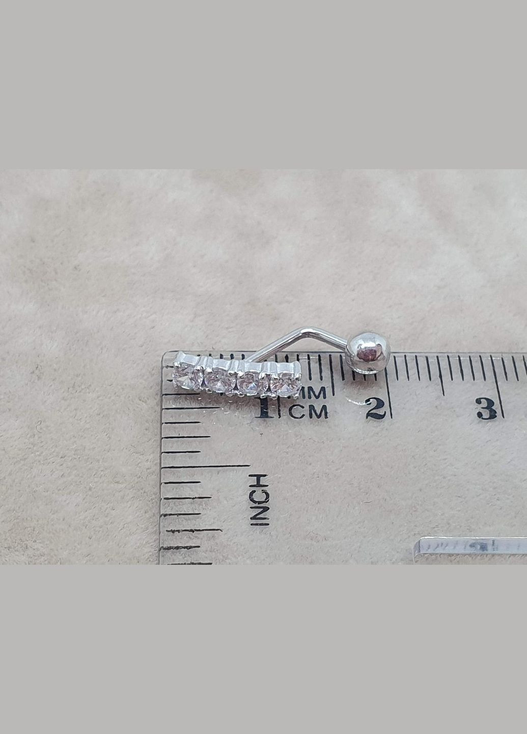 Серебряная серьга для пирсинга. 7027U UMAX (303877386)