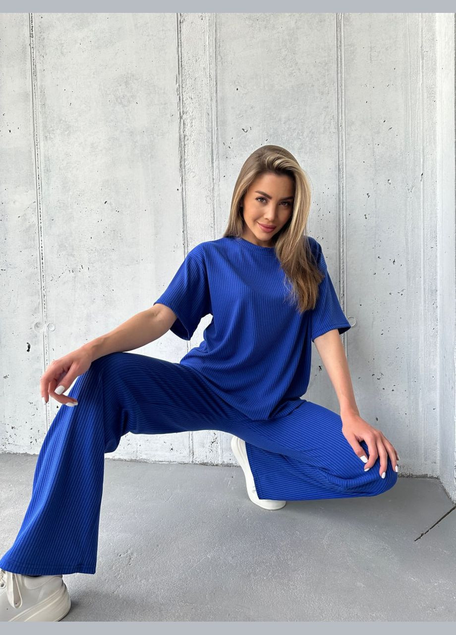 Женский костюм футболка + широкие брюки палаццо Україна (331605971)