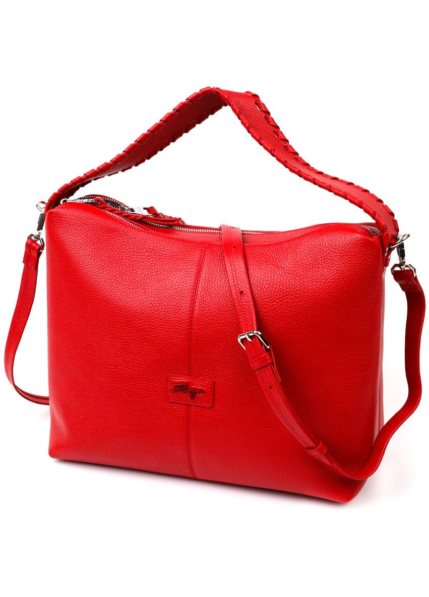 Вмістка жіноча сумка шкіряна червоний 20849 Karya (329195588)