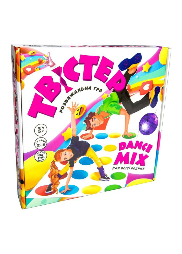 Развлекательная игра "Твистер dance mix" 30277, в коробке 25-25,5-5,3 см (4823113807085) Strateg (352868263)