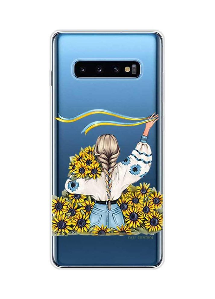 Прозорий чохол на Samsung Galaxy S10 Plus:: Дівчина зі стрічкою (принт 25) Creative (360690079)