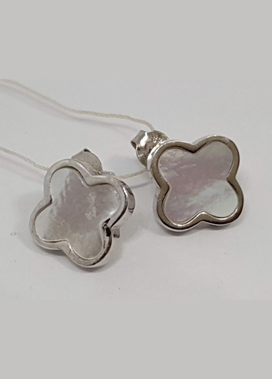 Срібні сережки з перламутром. 22111475134 Diama (315832226)