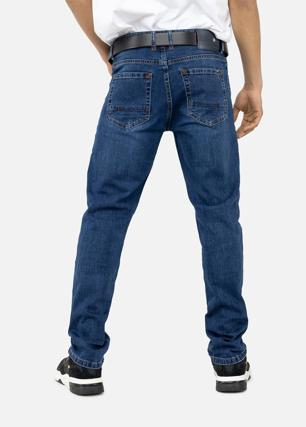 Синие демисезонные мужские джинсы цвет синий цб-00246652 Forest