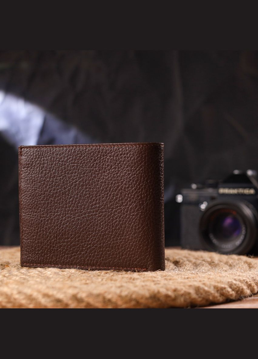 Практичний гаманець для чоловіків у два складення з натуральної шкіри флотар 21586 Canpellini (331913399)