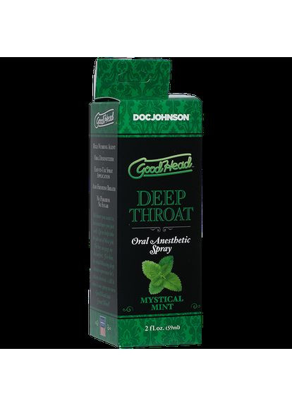 Спрей для мінету GoodHead DeepThroat Spray - Mystical Mint 59 мл для глибокого мінету Doc Johnson (366875838)