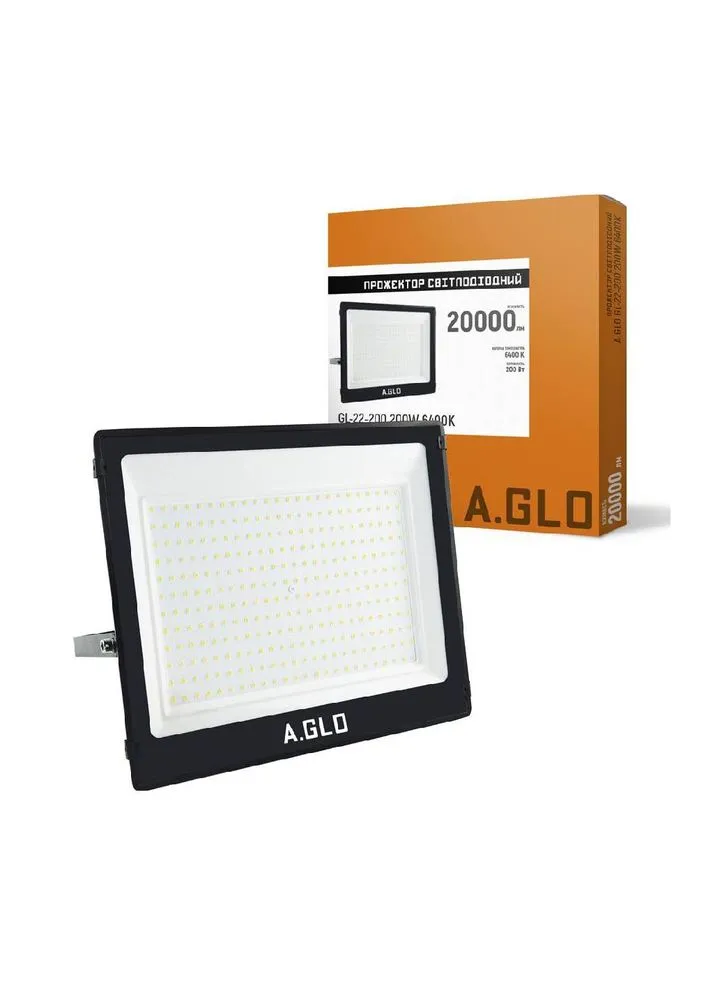 Прожектор GL-22-200 200W 6400K A.Glo (391613278)