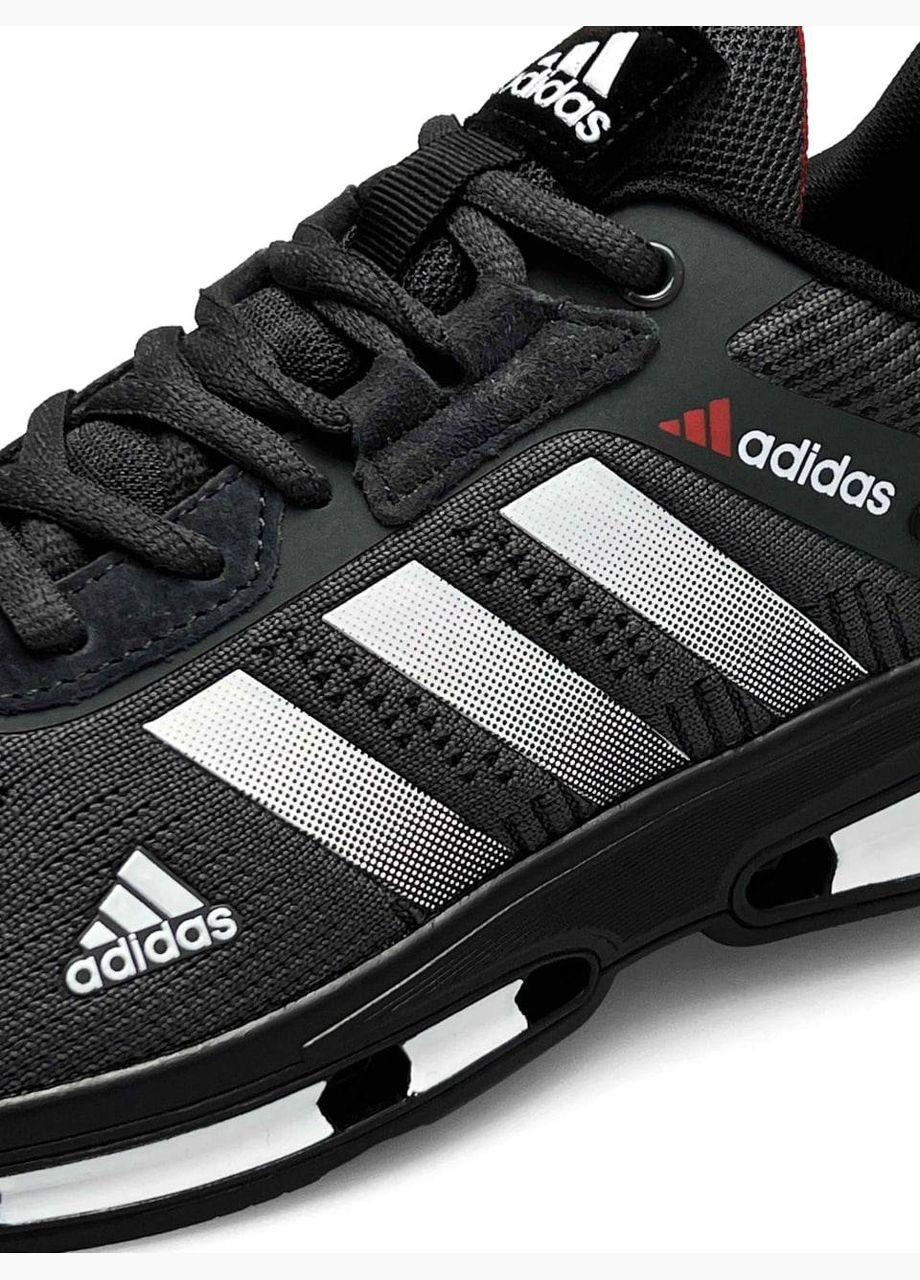 Темно-серые демисезонные кроссовки мужские, вьетнам adidas Marathon Run Dark Gray