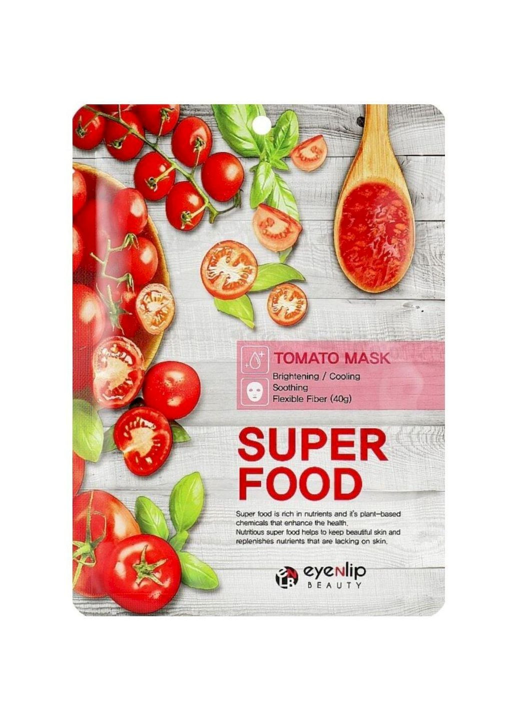 Тканинна маска з екстрактом томату Super Food Mask 23 мл Eyenlip (300158934)