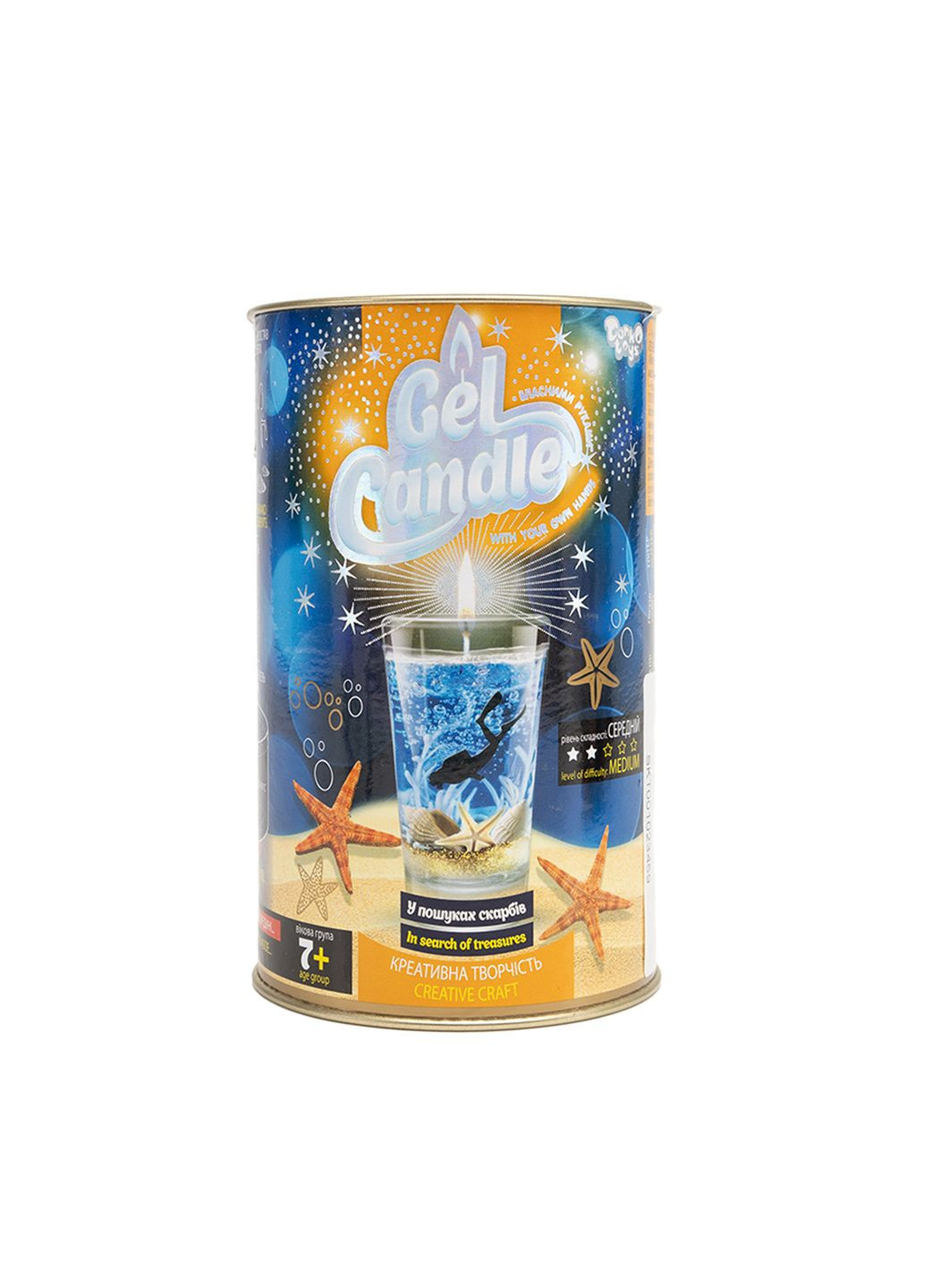 Комплект креативної творчості "Гелева свічка" колір різнокольоровий ЦБ-00260838 Danko Toys (308024536)