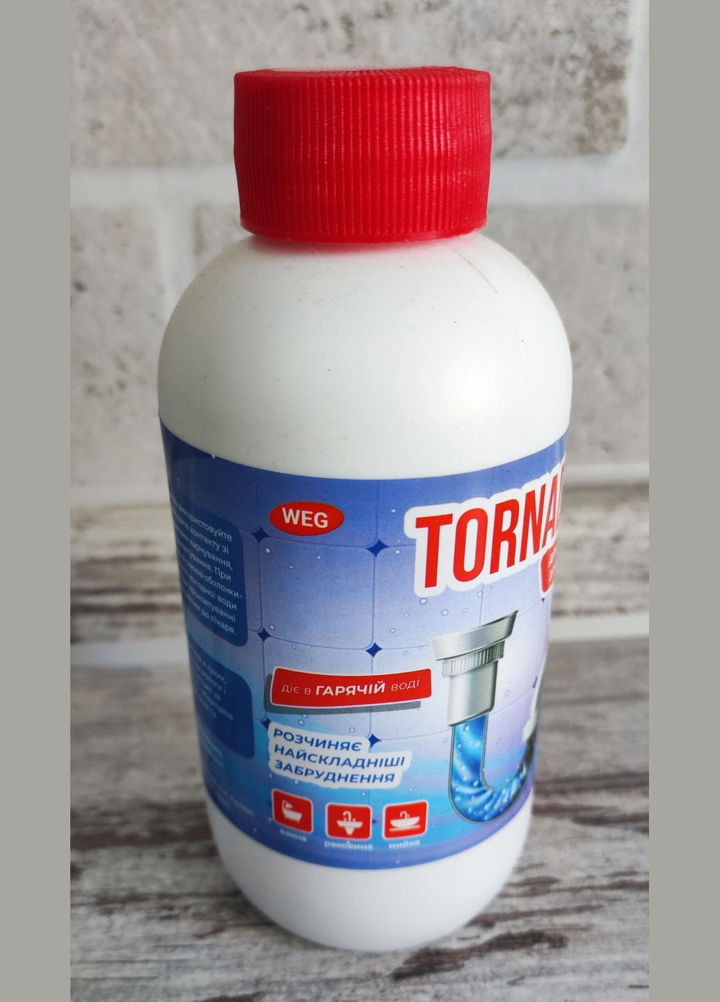 Засіб TORNADO для прочистки зливних труб 250 г WEG (320829487)