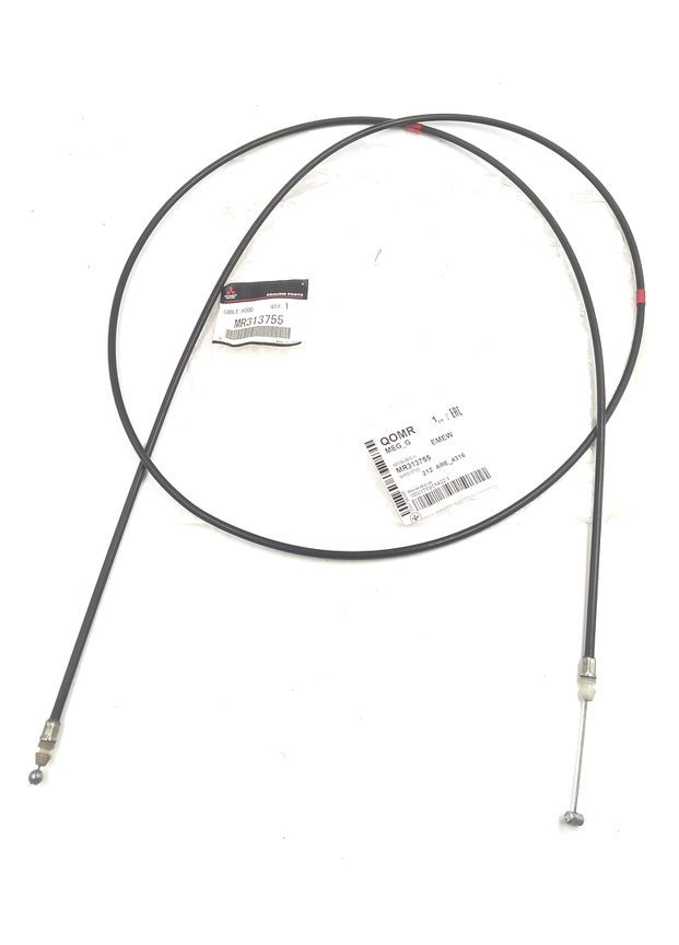 Оригінальний трос замку капота MR313755 Л200, PAJERO Паджеро Спорт Mitsubishi (345737022)