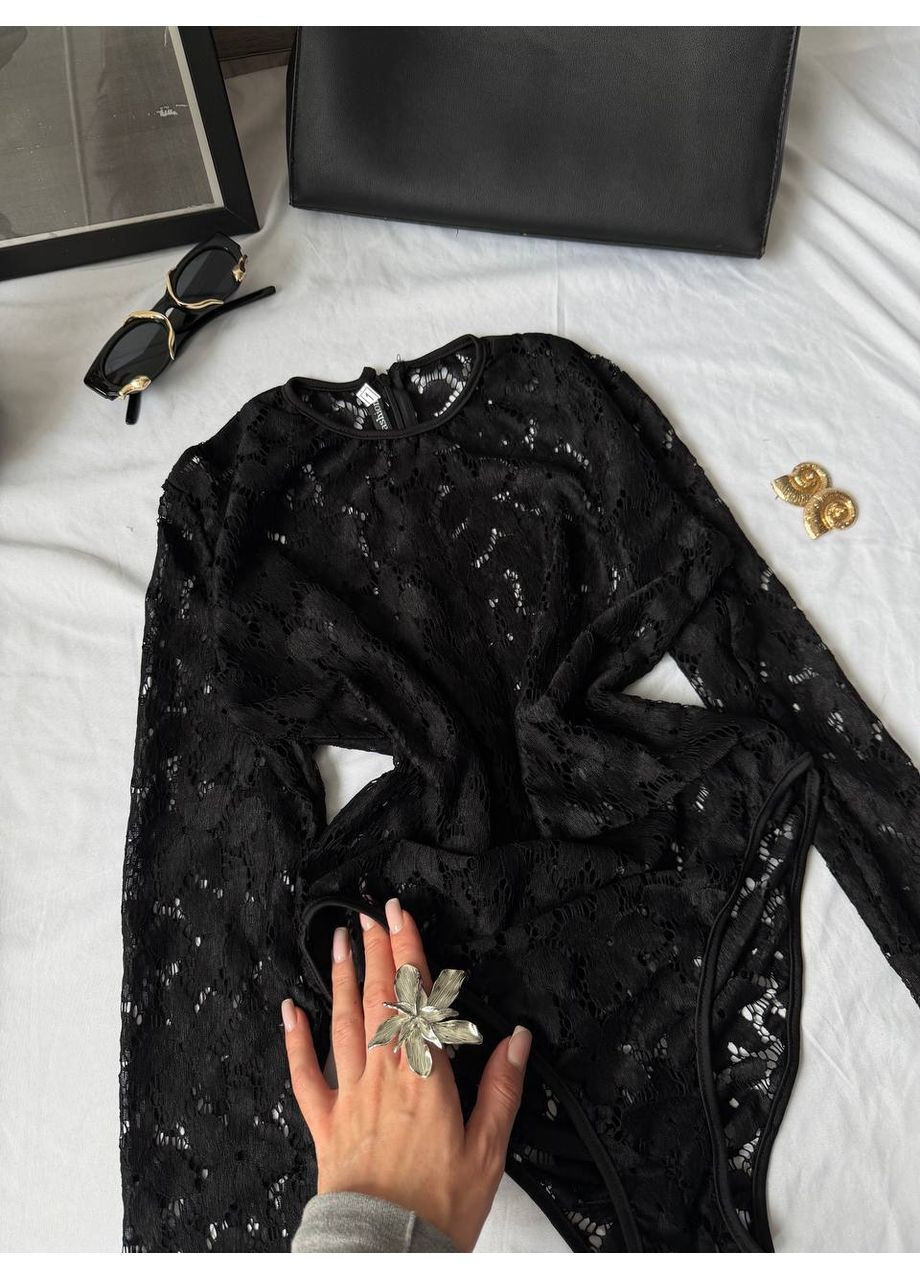 Нарядний прозорий боді Nositi 1685-13 (369153124)