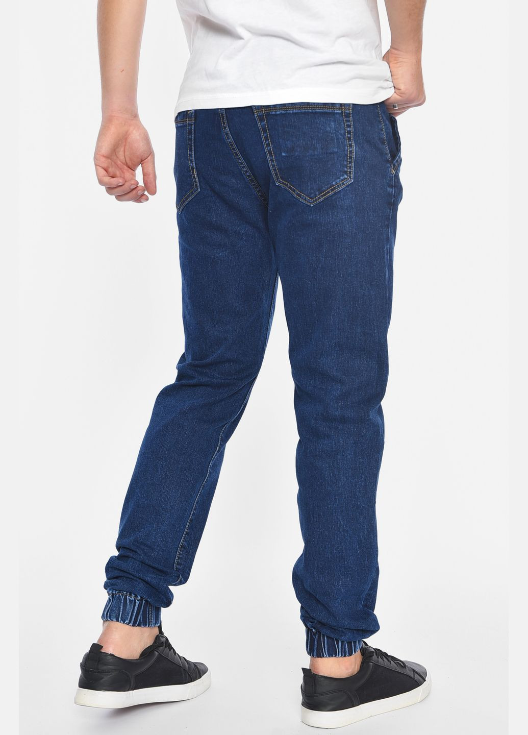 Синие демисезонные зауженные джинсы мужские синего цвета Let's Shop