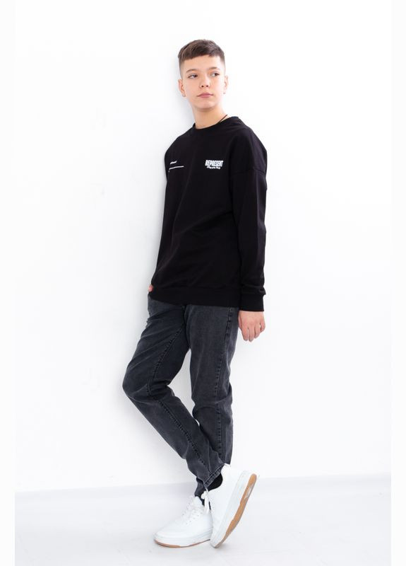 Серые демисезонные джинсы для мальчика (демисезон) серый (11515-v0) No Brand