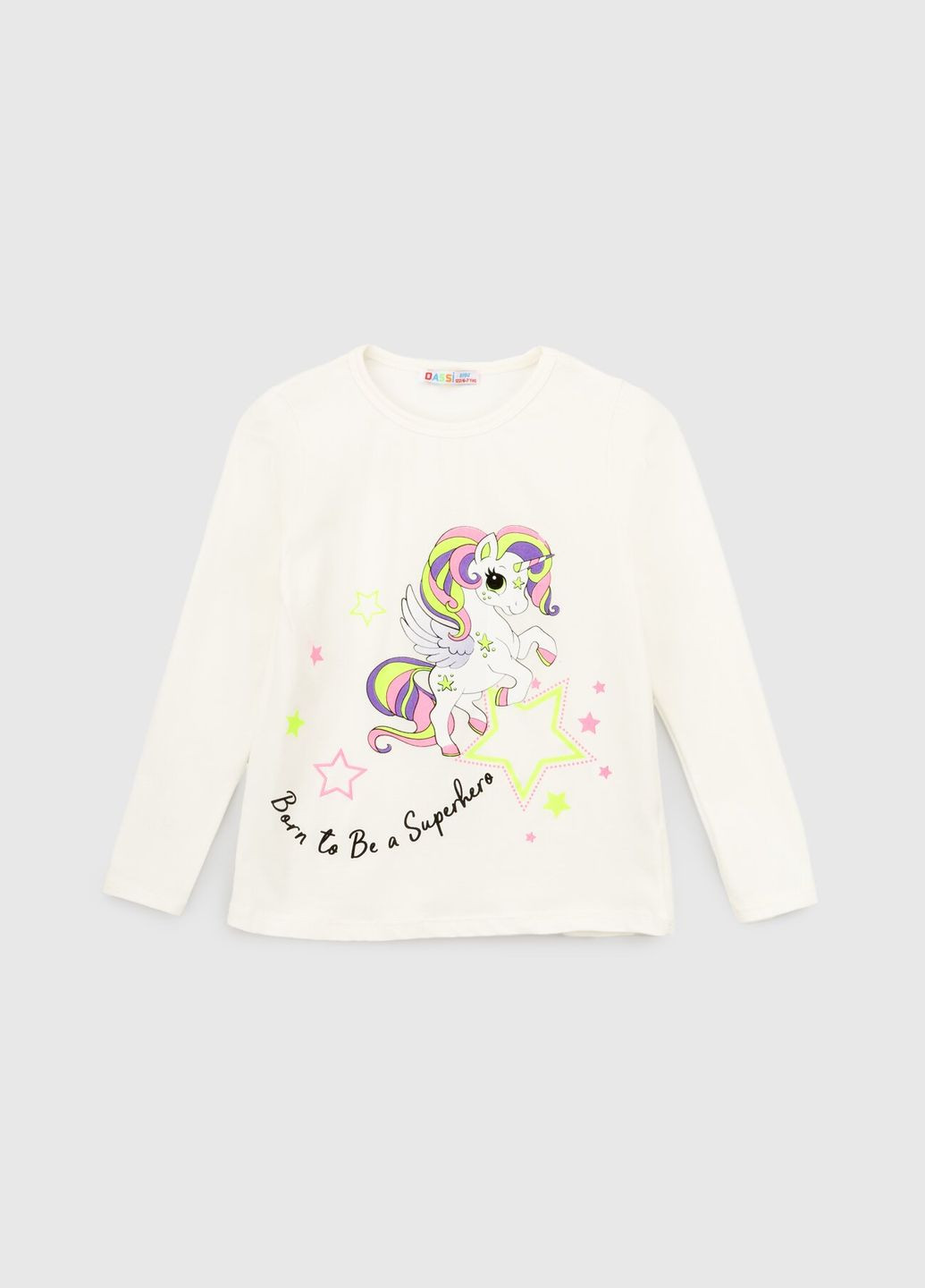 Лонгслів з принтом для дівчинки 24658 104 см (2000989862604D) shop (2000989862604) Dassi (260659656)