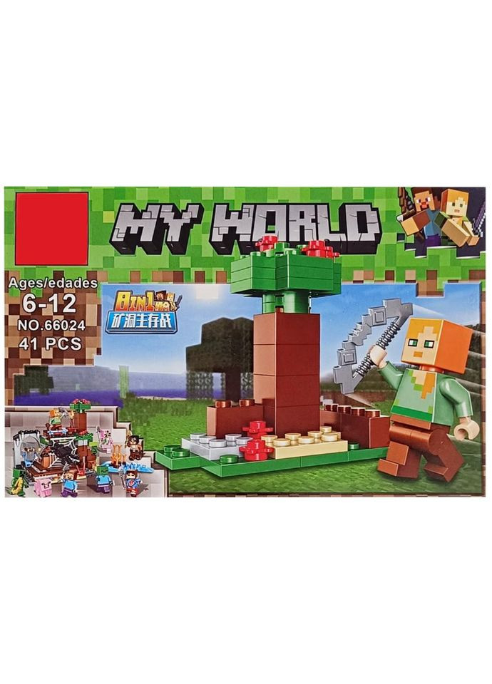 Конструктор детский "Minecraft" 66024K-3, 42 детали No Brand (339776847)