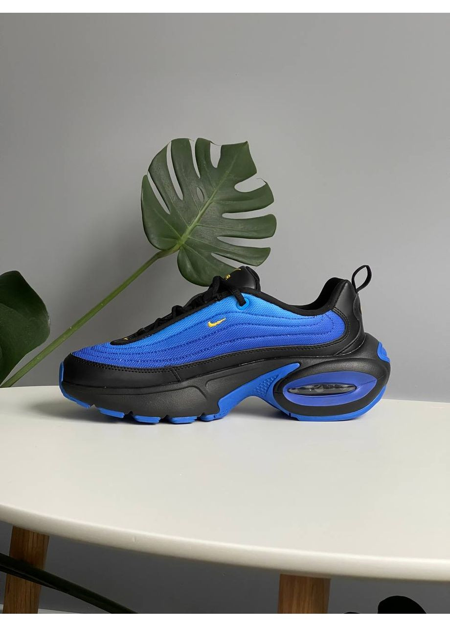 Синій Осінні кросівки чоловічі і жіночі nike air max portal blue black | найк аір макс портал сині чорні No Brand