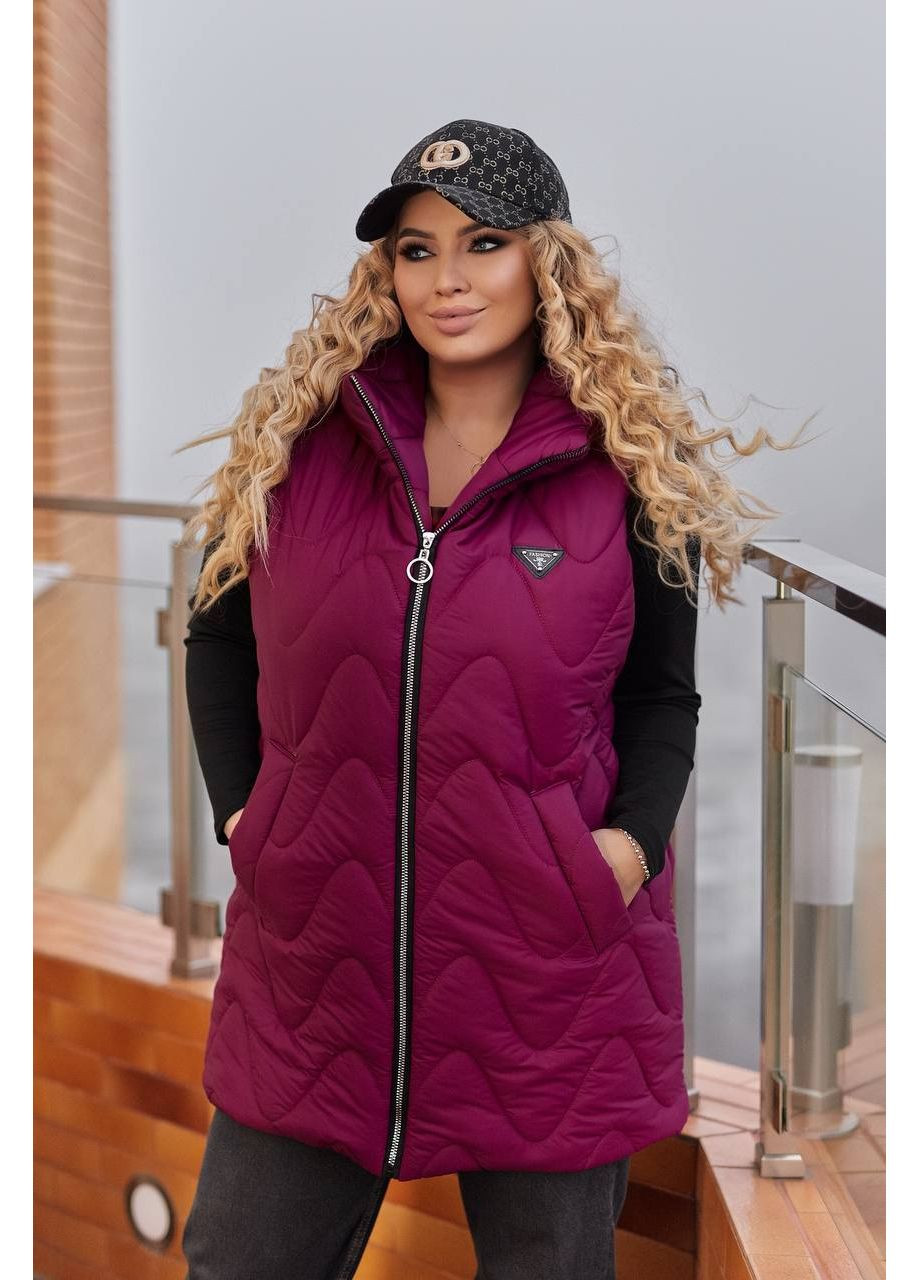 Жилетка Канада стеганая синтепон 50, не промокает с капюшоном Україна (357494177)