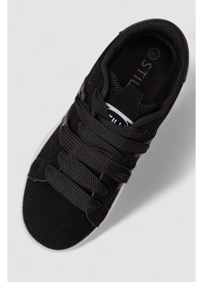 Кроссовки женские замша,, 248RJH800-5 Stilli чёрные всесезоны (331864405)