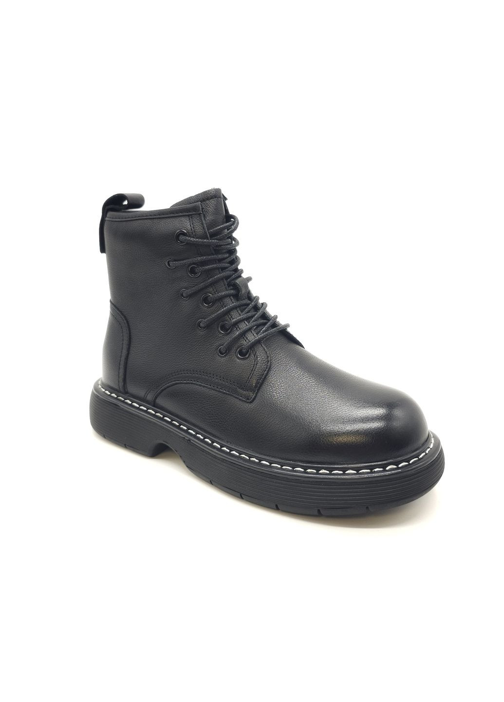 Осенние женские ботинки черные кожаные bv-13-13 23 см (р) Boss Victori