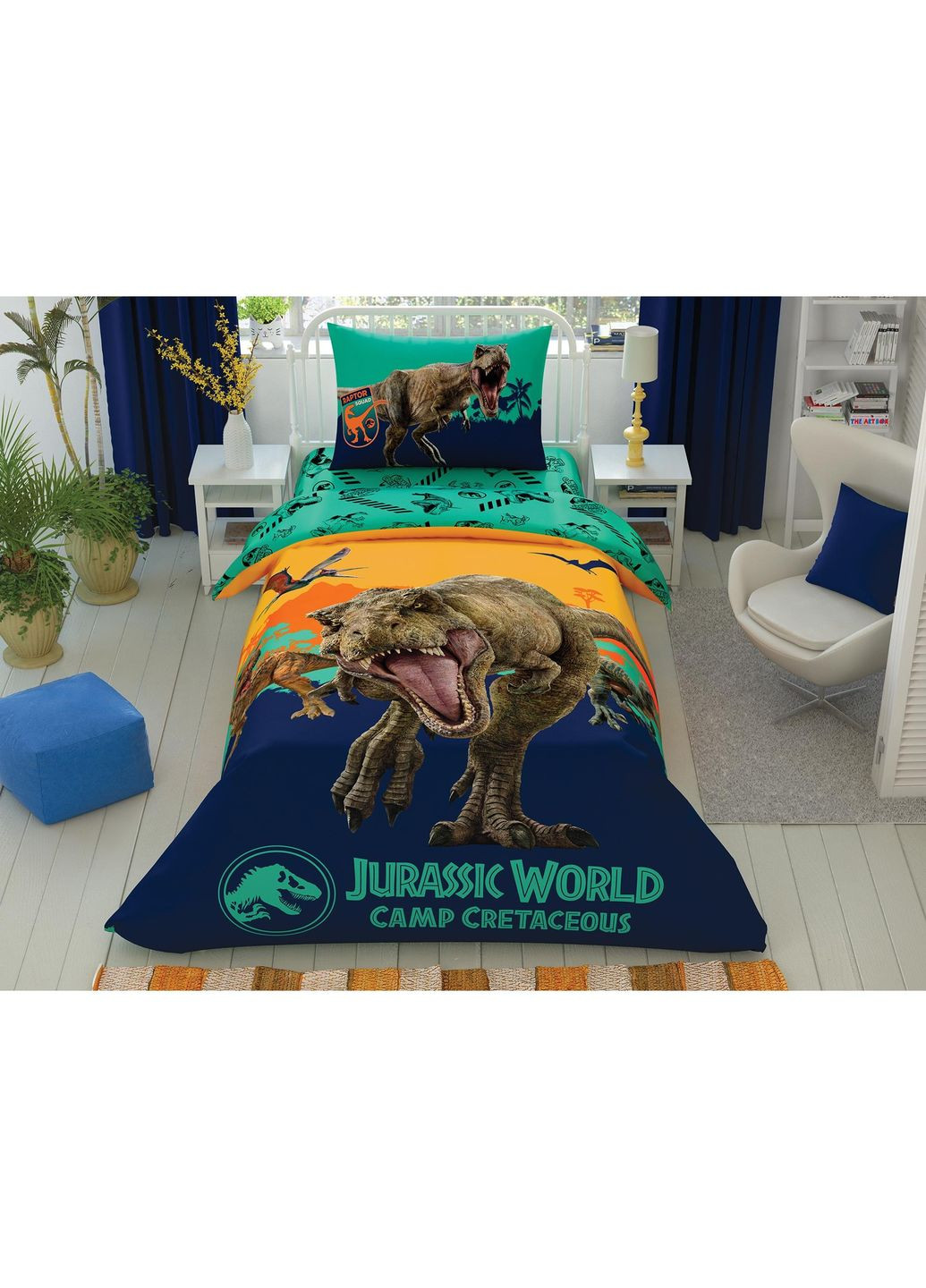 Постільна білизна Disney 160×220 см Jurassic World Camp Tac (315024966)
