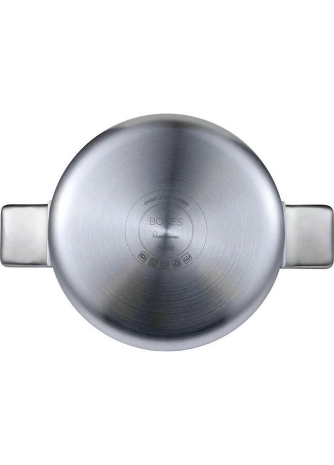 Кастрюля с крышкой MasterРro by alessi BGMP-2215 20 см 2.9 л серая No Brand (319552356)