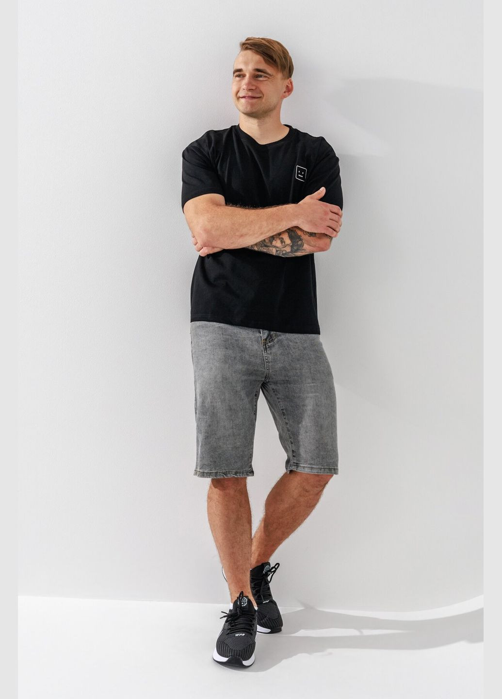 Шорты джинсовые мужские D326 Светло-серый (2000990566683S) shop (2000990566683) No Brand Шорти джинсові (298533401)