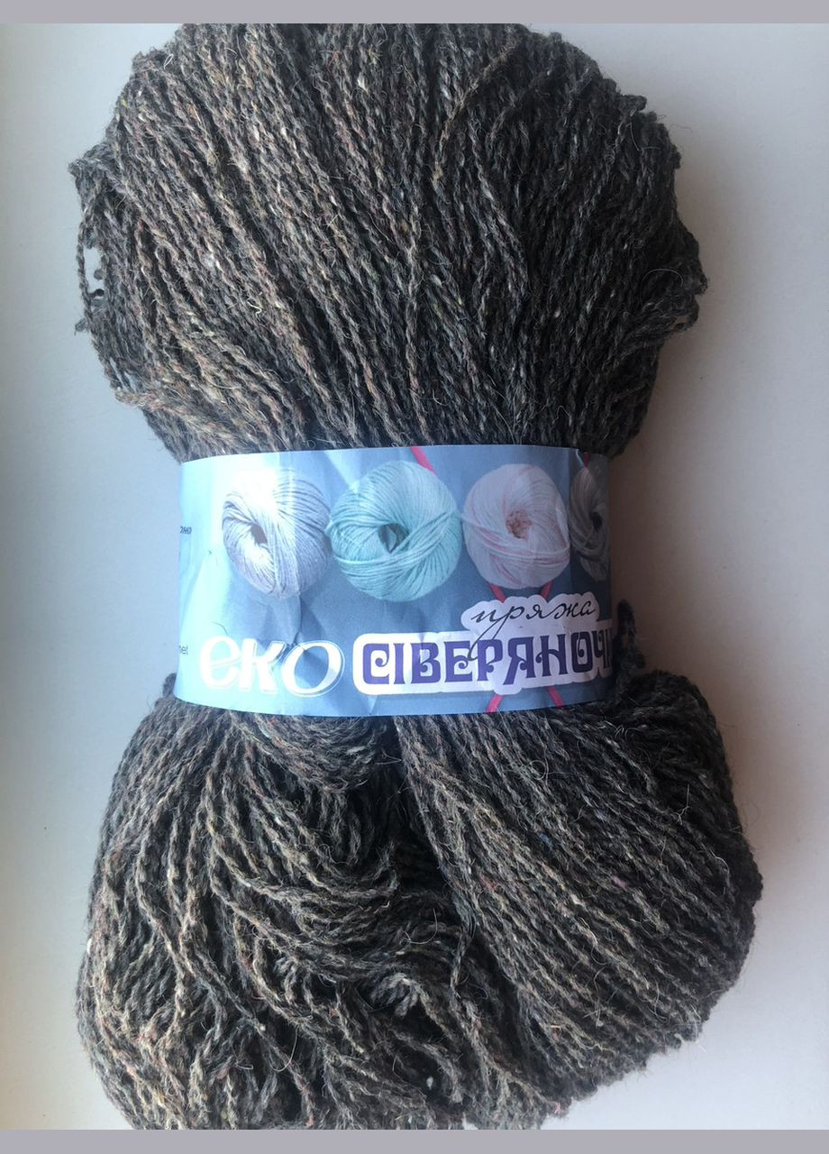 Нитки пряжа колiр каракуль, «Северяночка» 100% вовна No Brand (313859877)