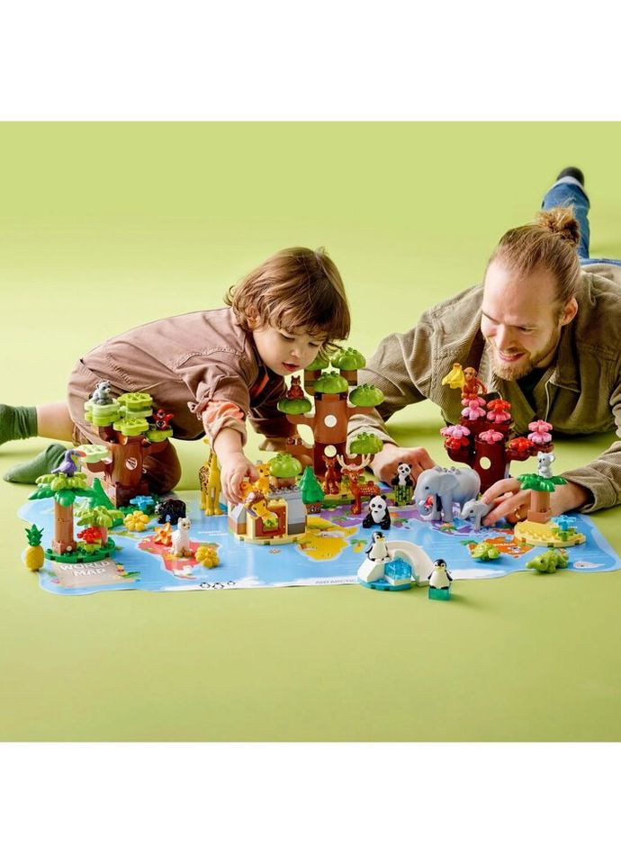 Конструктор DUPLO Town Дикие животные мира 142 деталей (10975) Lego (281425444)