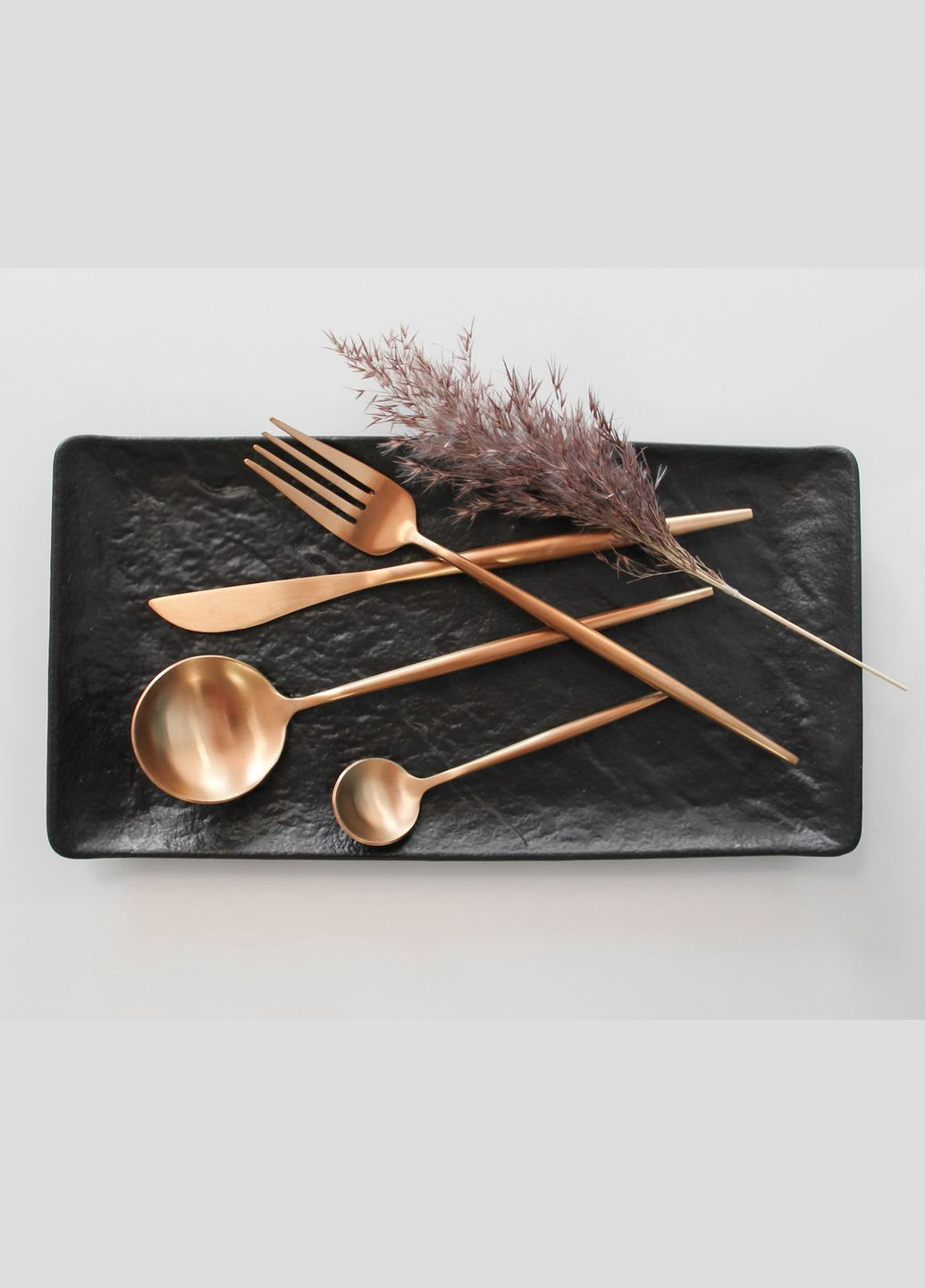 Ложка чайна кольору рожевого золота з нержавіючої сталі для дому та ресторану REMY-DECOR (293152599)