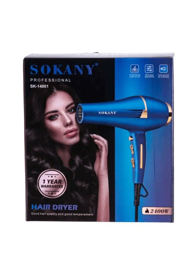Профессиональный фен SK-14001 для укладки волос 2400 вт. Sokany (349445451)