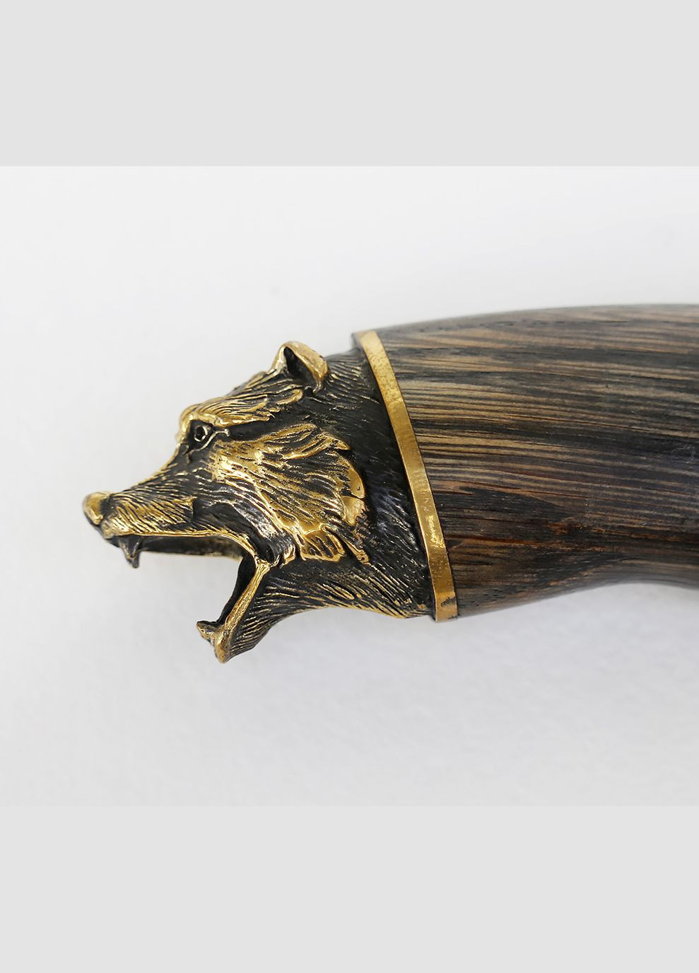 Мисливський ніж Ведмідь бронза ручної роботи (Н022) Гранд Презент (279382104)