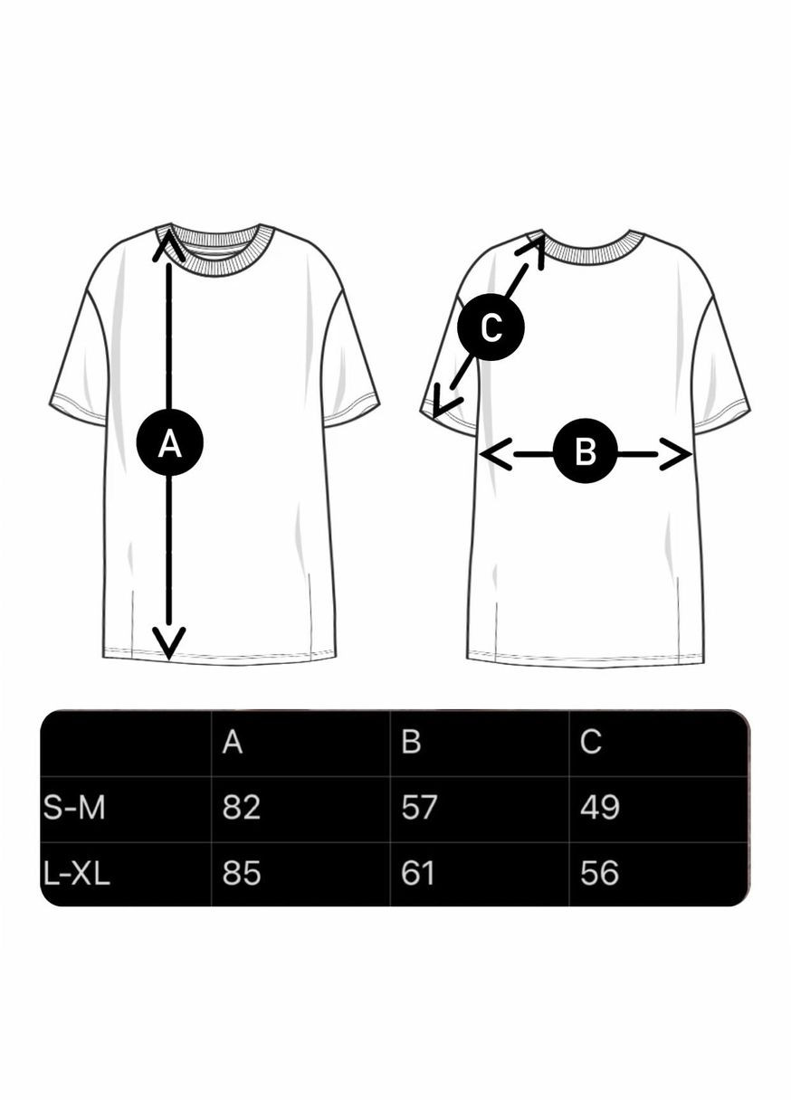 Оверсайз футболка з вишивкою чимчикує дах чорна nadiupishou (337990782)