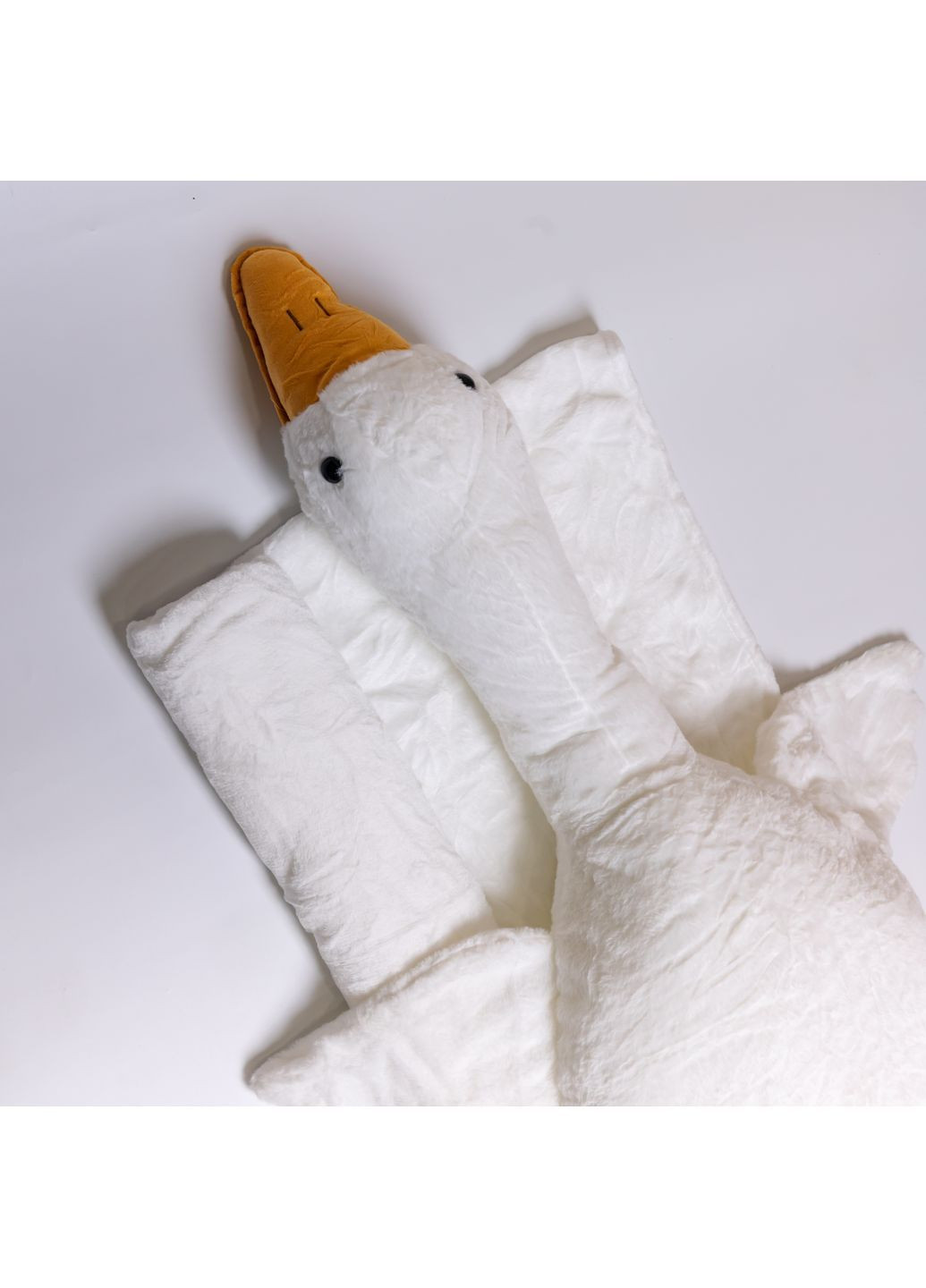 Подушка-игрушка Гусь-обнимусь с пледом 100*180 см, белый ТМ COLORFUL HOME 520-6W No Brand (368904394)