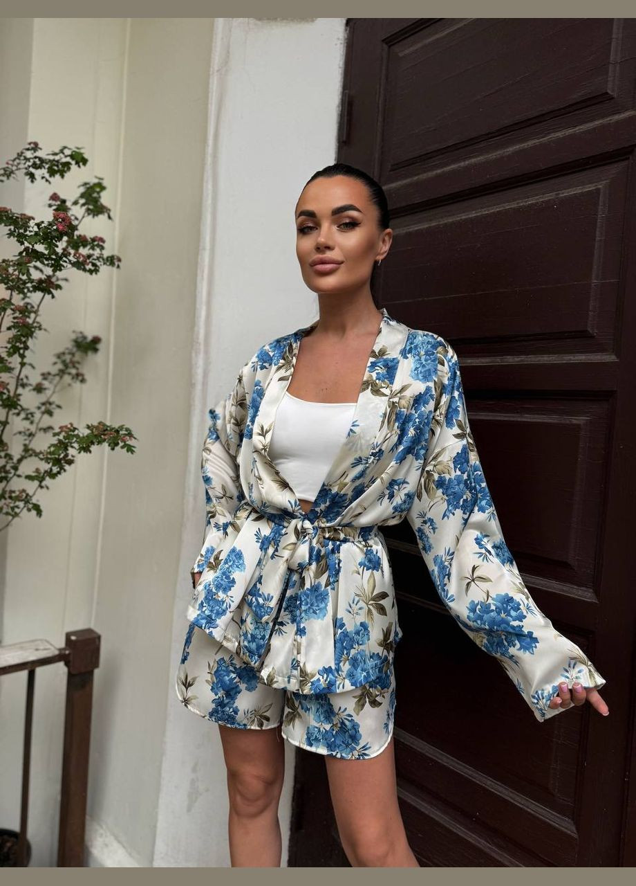 Костюм шорти та кімоно з шовку Adelante (335212445)