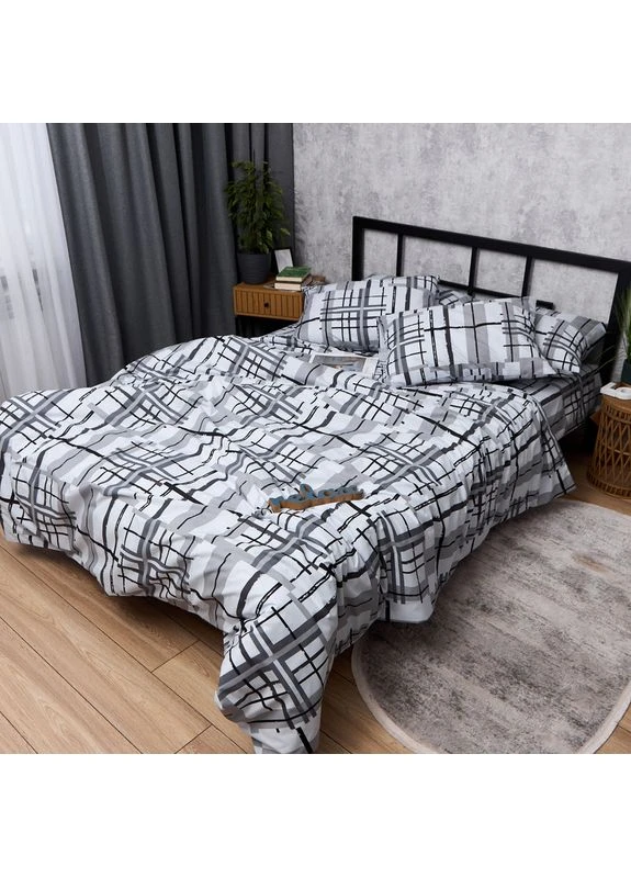 Комплект постільної білизни Бязь Gold Люкс King Size 220x240 наволочки 2х40х60 (MS-820014455) Moon&Star Metro Style (400231946)