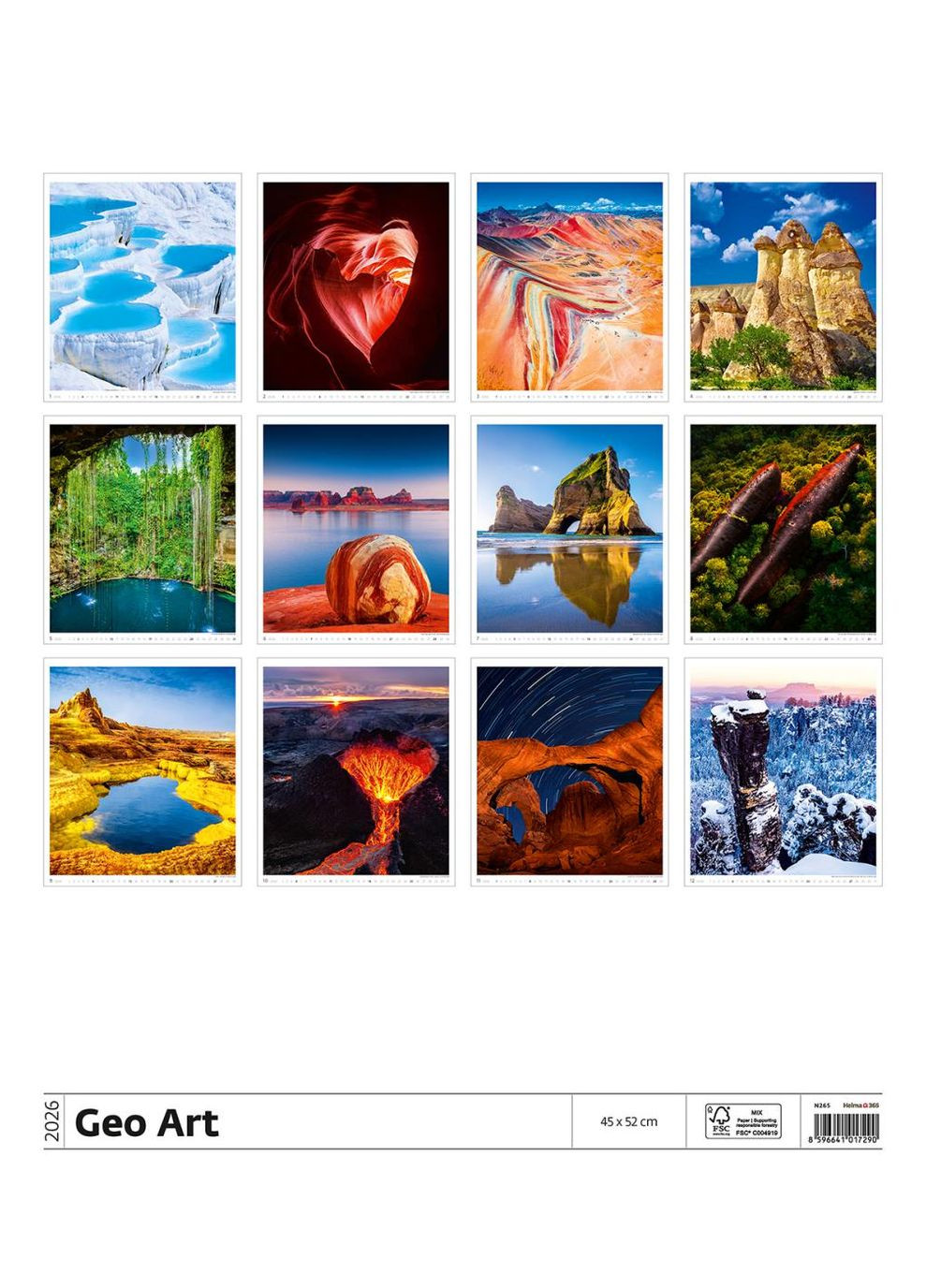 Календар HELMA 2026 45 x 52 см Geo Art Helma 365 (361855145)