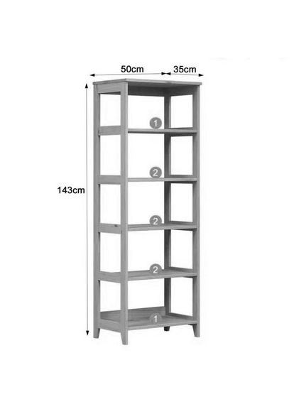 Стеллаж кухонный из дерева Розворт 6 бланже (СТА-601701) No Brand (327848662)