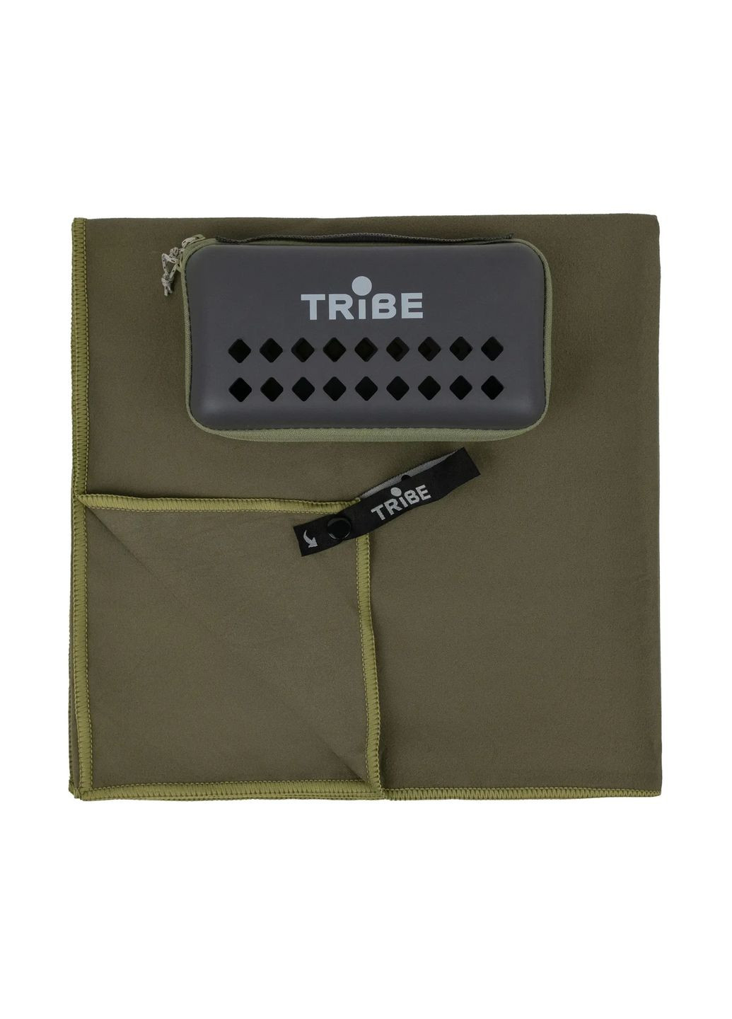 Рушник з мікрофібри Pocket Towel 90х180 см T-LC-0001-2XL, army-green Tribe однотонний зелений