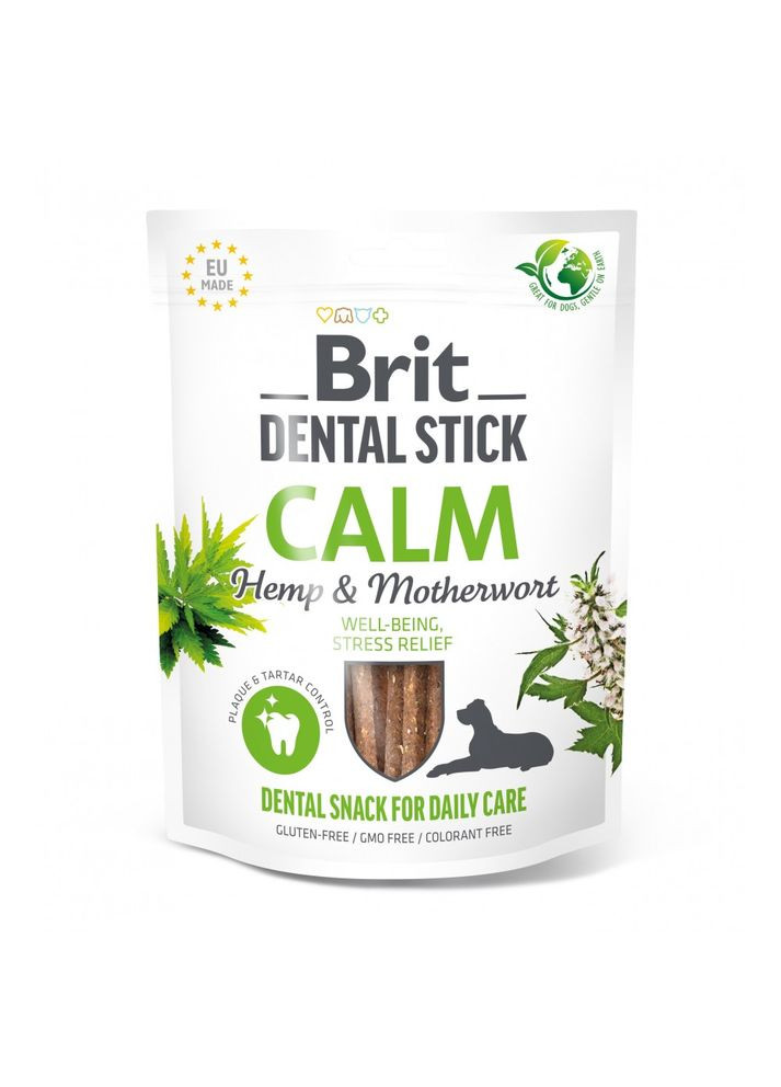 Лакомство для собак Dental Stick Calm 251г 7шт, успокаивающие Brit (292259574)