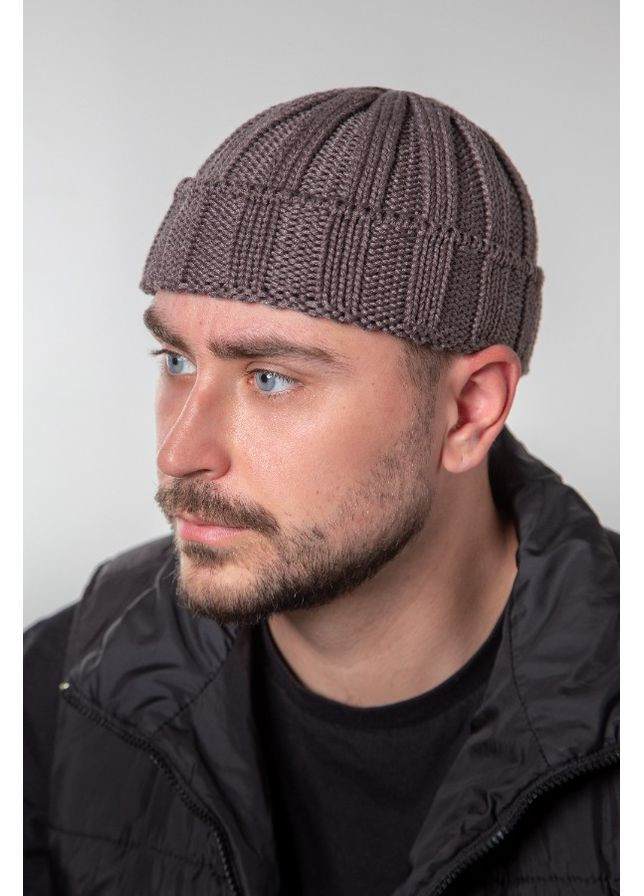 Чоловіча шапка в'язана 2*2 "Аксель" міні-біні Braxton (366031767)