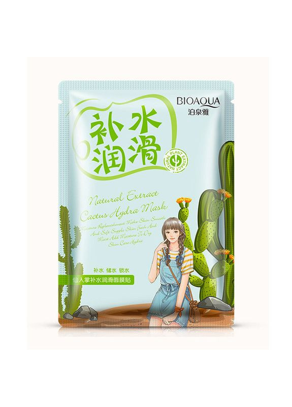 УЦЕНКА! Увлажняющая маска с экстрактом кактуса Natural Extract Cactus Hydra Mask (30г) Bioaqua (317169449)