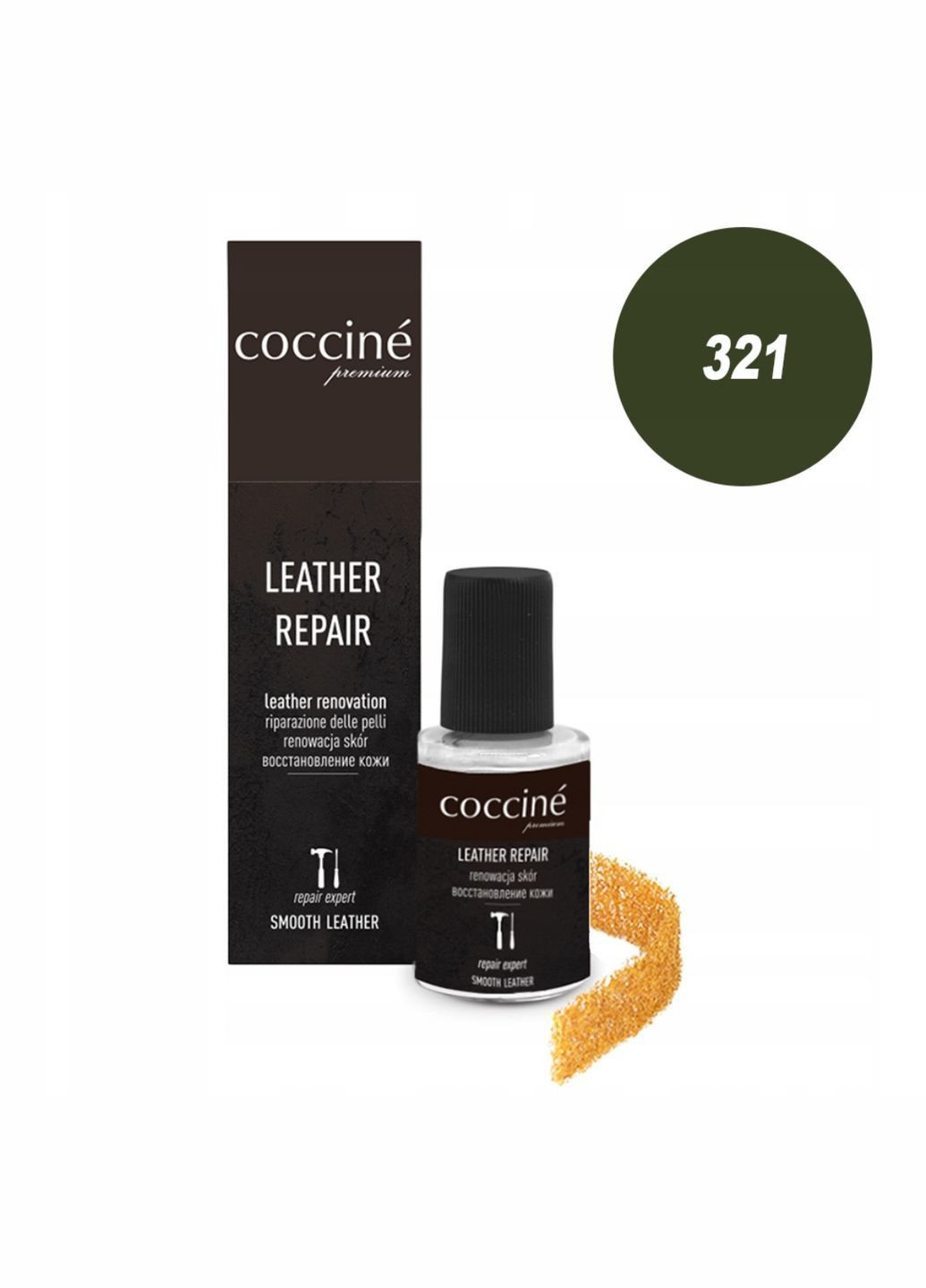 Коректор для відновлення шкіри 10мл Безбарвний №01 Coccine LEATHER RAPAIR (314819308)