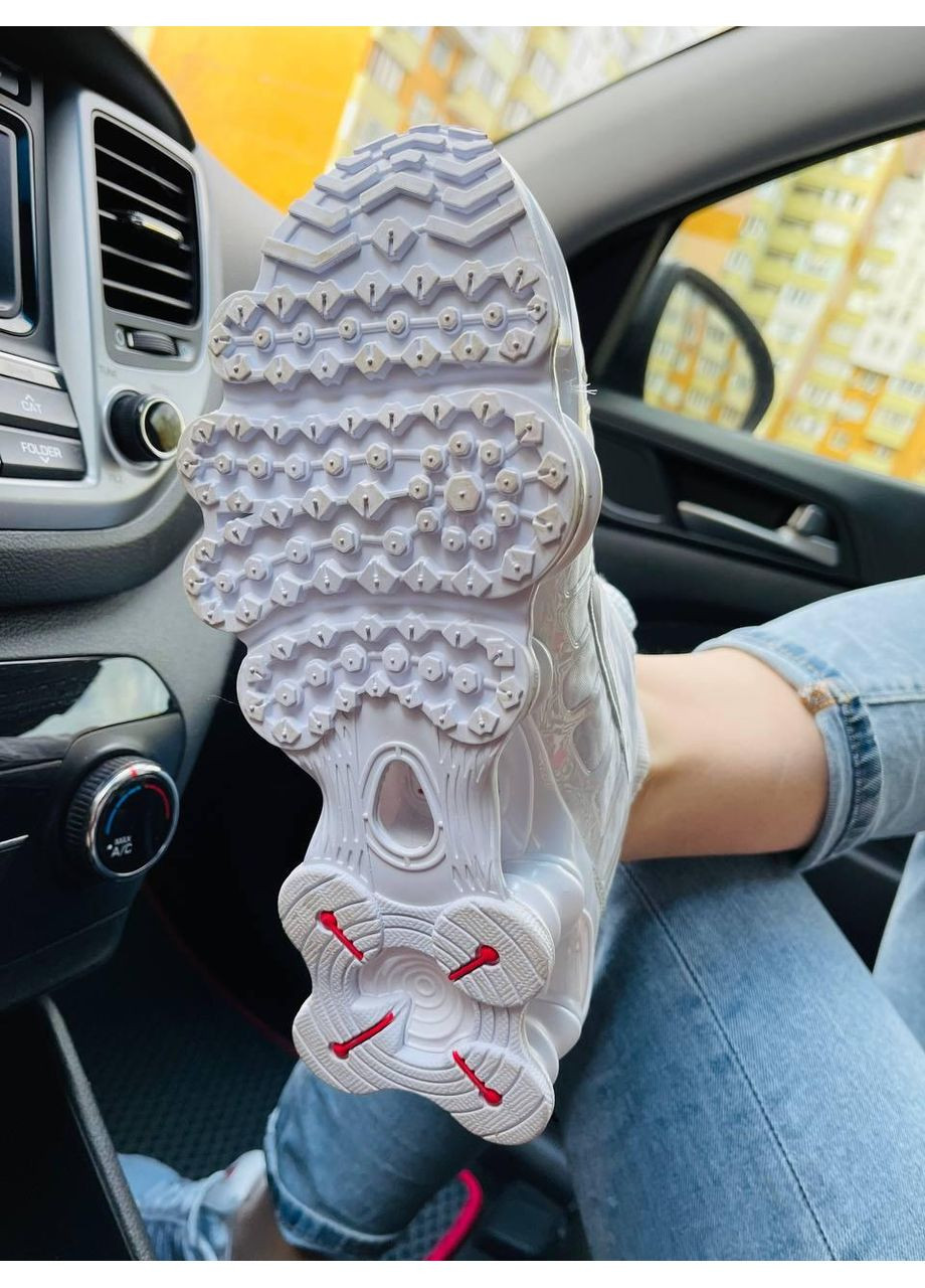 КРОССОВКИ ЖЕНСКИЕ NIKE SHOX WHITE GREY НАЙК ШОКС No Brand серые демисезоны (368854967)