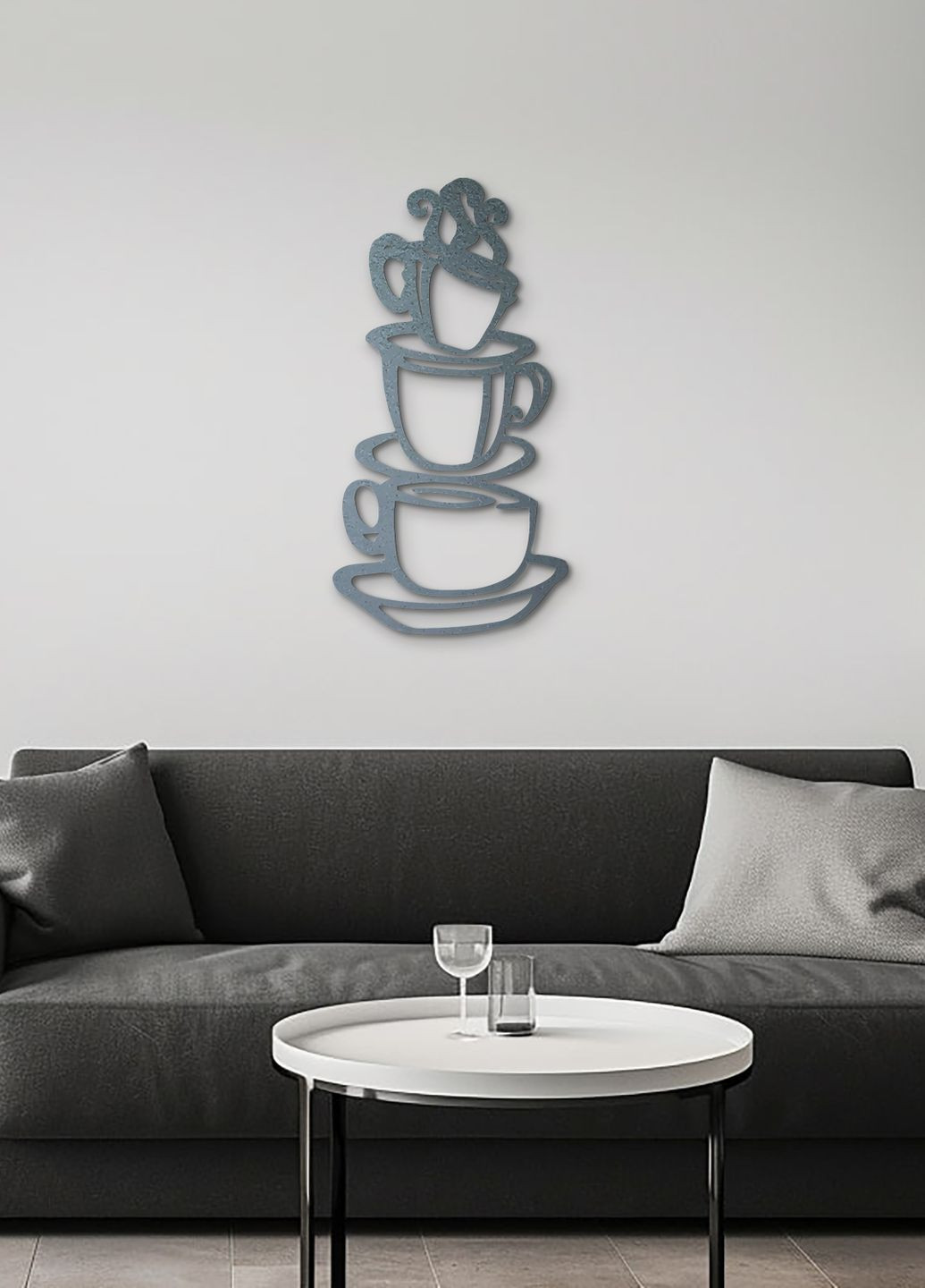 Современная картина на кухню, декоративное панно из дерева "Хороший кофе", стиль минимализм 95х48 см Woodyard (291842839)